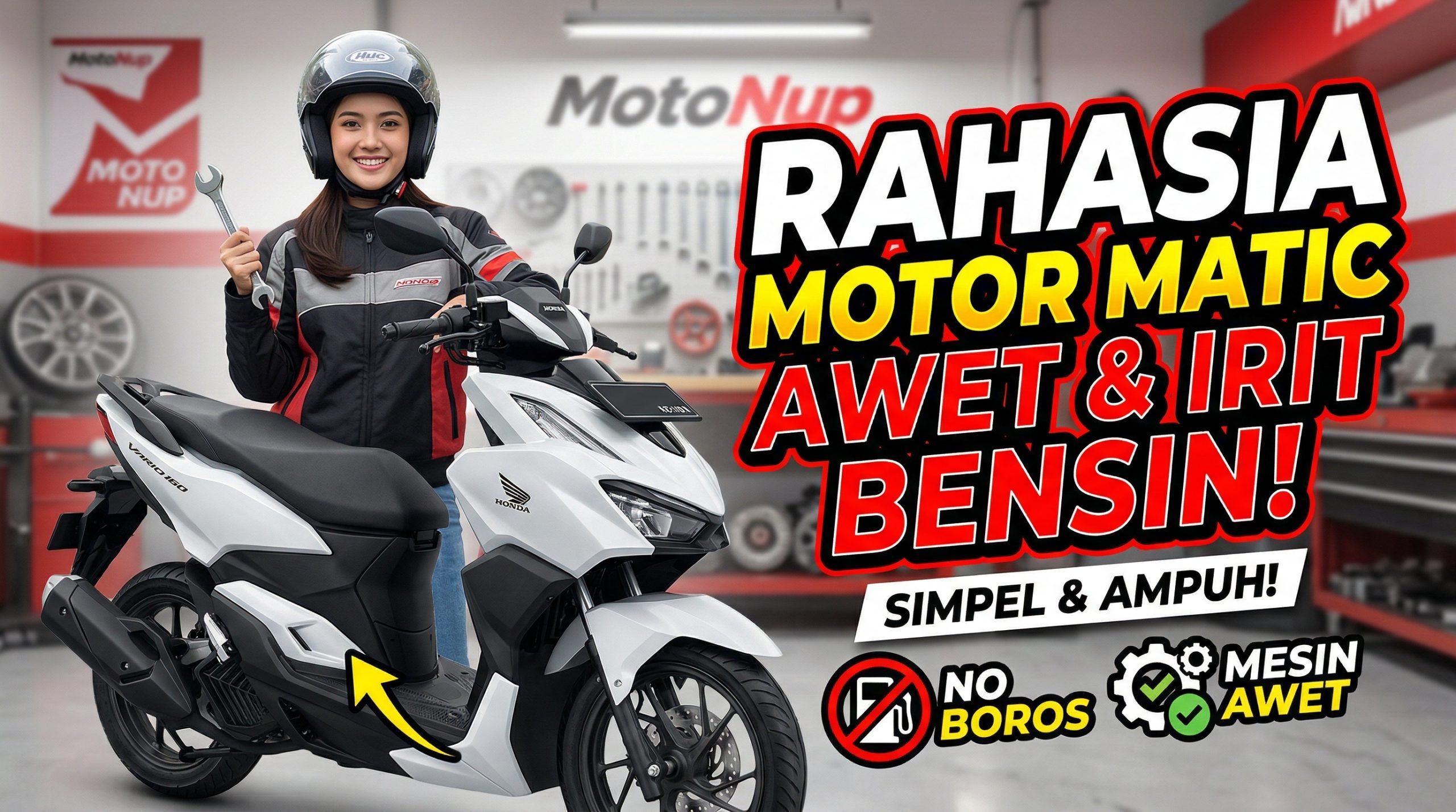 Cara Merawat Motor Matic Agar Awet dan Gak Boros Bensin