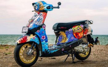 Modifikasi Yamaha Grand Filano Hybrid Bergaya Jepang
