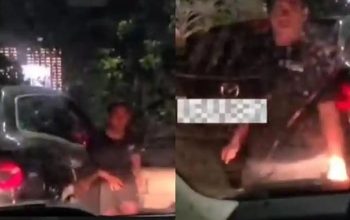 Wanita Pengemudi Diintimidasi Akibat Klakson di Surabaya