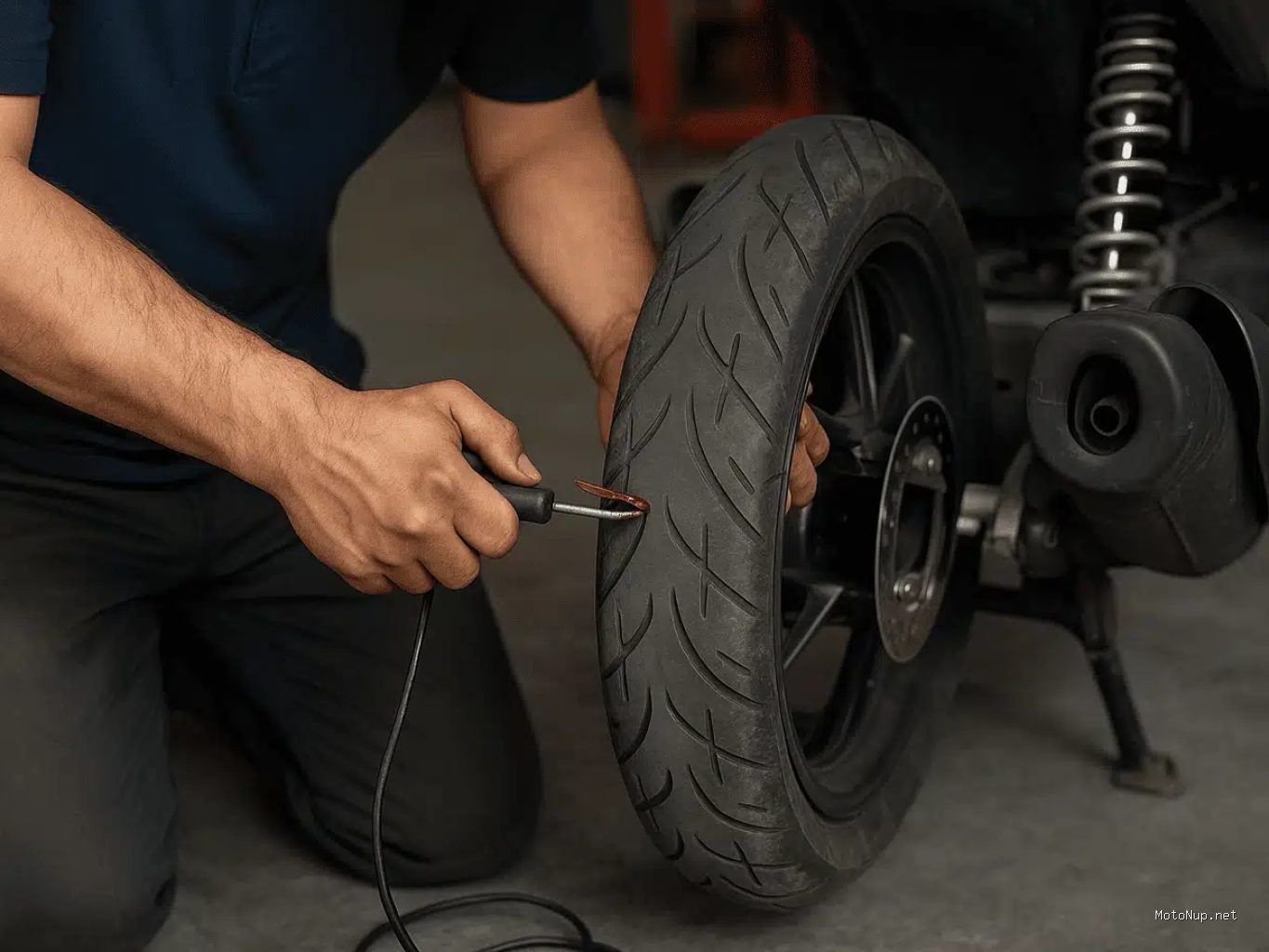 Photo via Bing Images - Panduan Praktis Menambal Ban Motor Tubeless dengan Karet Cacing