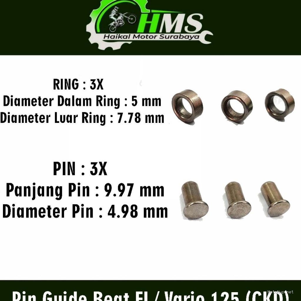 Photo by shopee.co.id - Ciri Pin Guide Sliding Sheave Rusak Akibat Tekanan Per CVT Keras