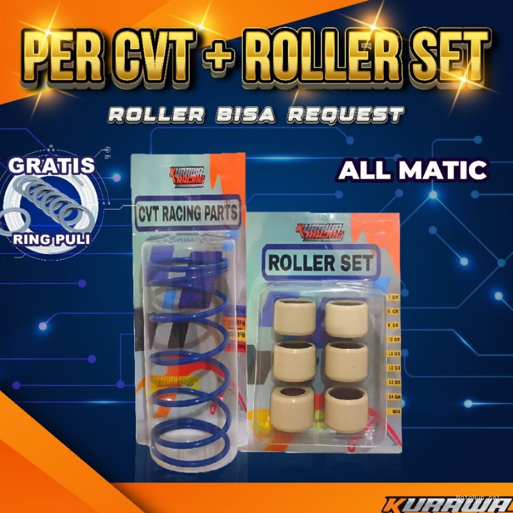 Photo by shopee.co.id - Efek Menggabungkan Per CVT Keras dengan Roller Terlalu Enteng