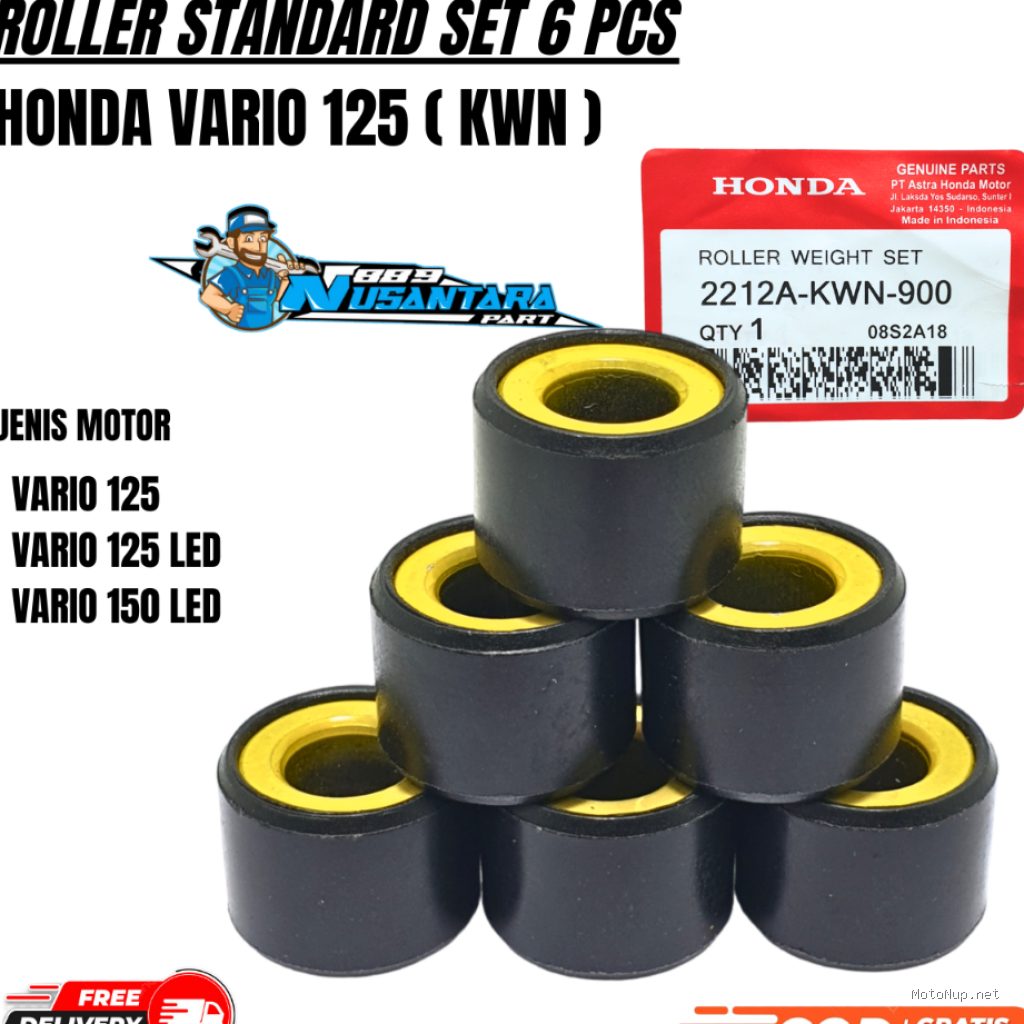 Photo by shopee.co.id - Kombinasi Roller Silang 9 Gram dan 11 Gram di Vario Karbu